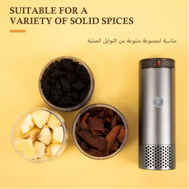 2-in-1 Electric Incense Burner with Hair Comb