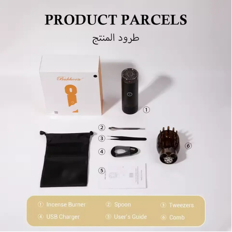 2-in-1 Electric Incense Burner with Hair Comb